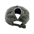 thumbnail image 5 of Empire Cove Womens Washed Ponytail Caps Cotton Hats Vintage Relaxed Fit Navy, 5 of 6