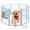 Blue, variant on Freepet Foldable Metal Dog Playpen with Door for Small Dogs, 8 Panels, 24 inch, Pink