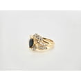 thumbnail image 2 of Dreamofdazzles Jewels 3.00 Ct Marquise Cut Sapphire & White Diamond Engagement Wedding Cocktail Band Ring 14K Yellow Gold Plated 925 Sterling Silver For Women's -8, 2 of 5