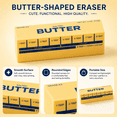 thumbnail image 6 of 2Pcs Butter Eraser Set Clearance, Cute PVC Food Shaped Erasers, Kawaii Desk Accessories for S*chool Supplies Party Favors S*tudents Stationery Gifts, 6 of 6