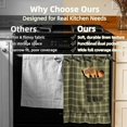 thumbnail image 5 of Heat-Resistant Tie-Back Oven Curtain 29.5x21.3 Inch,Polyester Dust & Oil Splash Proof,Machine Washable Decor for Kitchen Stove Oven Skirt Decor 29.3"W*21.3"H, 5 of 7
