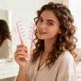 thumbnail image 6 of Texture Comb, Volumizing Fluffy Texture Styling Comb for Men and Women, Wide Tooth Comb Root Lifter Hair Styling Tool for Volume, Fringe Parting & Curly Hair, ABS Plastic (Grey & Pink), 6 of 14