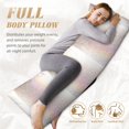 thumbnail image 7 of Naloa Glitter Light Pearl Body Pillow Cover, Pillowcases with Hidden Zipper Breathable Long Pillow Case (Pillows are not included,20x54 inch), 7 of 7