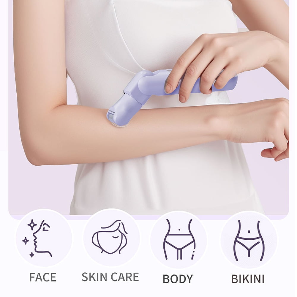 Electric Razor for Women,Facial Hair Removal for Women,5-in-1 Multi-Function Women's Hair Removal Trimmer,Facial Hair Trimmer for Women,Cordless Waterproof Bikini Trimmer Shaver Razor Purple