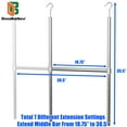 thumbnail image 3 of Barra De Armario Colgante Ajustable Decobrothers Cromada, 3 of 5