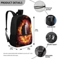 thumbnail image 5 of Uorisanigo Rugby Printed Kids Backpack Childrens Backpacks, Lightweight Casual Daypack Fit Preschool Kindergarten Elementary, 17 Inch Large Capacity School Bag Book Bags, 5 of 6