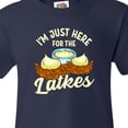 thumbnail image 4 of Inktastic Hanukkah Funny Here for Latkes Youth T-Shirt, 4 of 5