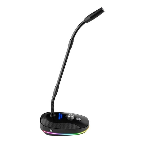 Micrófono De Escritorio Usb Con Botón De Silencio Para Computadora, Micrófono De Condensador, Grabación De Estudio, Canto, Reunión, Juegos, Chat Yuarrent EL012499-00