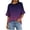Color -2, variant on cocolona Womens Summer Oversized T-shirts Fashion Casual Short Sleeve Tops Crew Neck Loose Blouses Gradient Color Tees with Pockets Navy XL