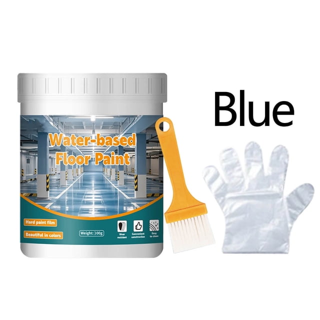 Floor Water-Based Wear-Resistant Non-Slip | Color Changing Quick-Dry Synthetic Resin | Interior Home Use | Low VOC | Easy Application | 18-Month Shelf Life
