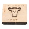 thumbnail image 5 of Leather Cutting Mold Bull Head Shape Small Deformation Alloy Steel Craft Wood Cutting Die for DIY, 5 of 8