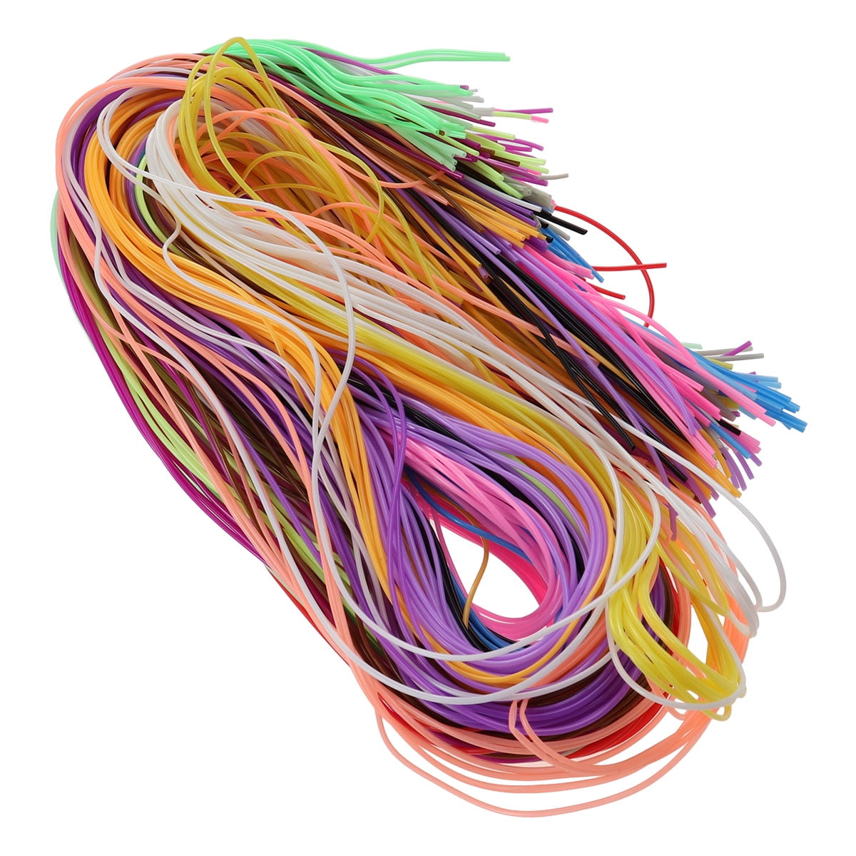 200pcs 20 colors Weaving Strings PVC Lacing String Craft String Multi-color  DIY Craft Cord Jewelry Making Rope
