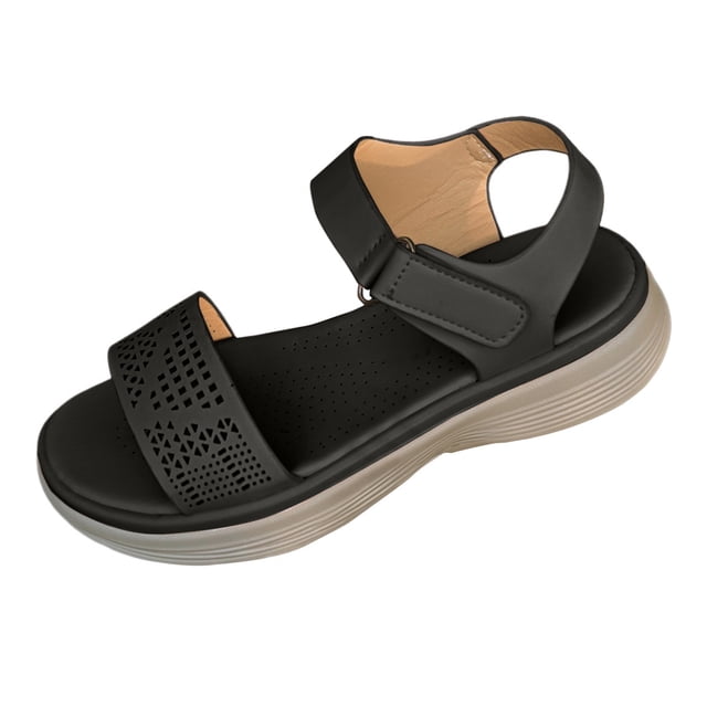 DAFEI Trendy Sandals Open Toe Sandals Wedge Lightweight Comfortable Casual Sports Sandals Women Beach Sandals