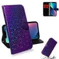 thumbnail image 1 of For Iphone 15 Colorful Magnetic Buckle Leather Phone Case(Purple),iPhone 12, 1 of 6