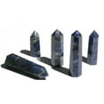 thumbnail image 3 of RSAMD Natural Sodalite Quartz Crystal Stone Obelisk Wand Point Tower Healing Reiki-9-10cm-1PC (Random Pick), 3 of 9