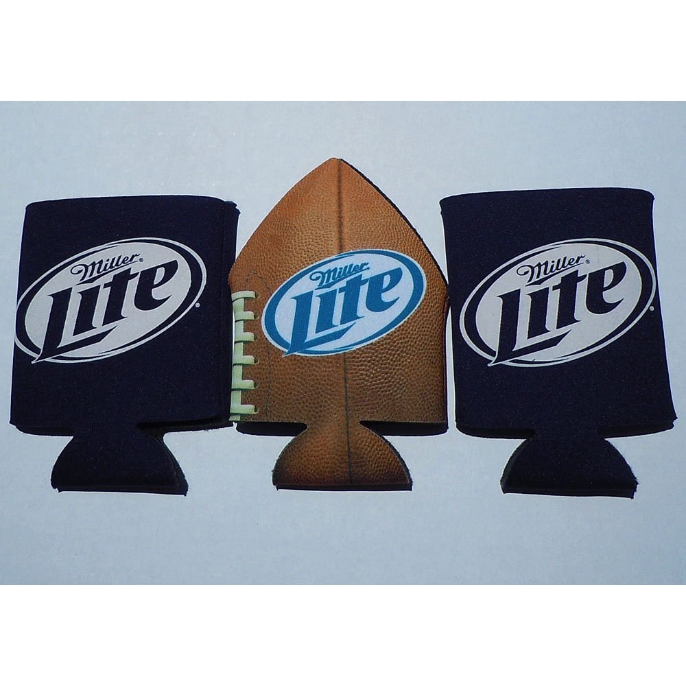Set of 3 Miller Lite Beer Can Koozies
