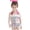 White, variant on LRen Girls 1 Piece Swimsuits Swimming Suit for Girls Upf50+ Rash Guard Swimsuit Quick Dry Pool Beach Swimwear for Kids Tropical Girls' Swimwear