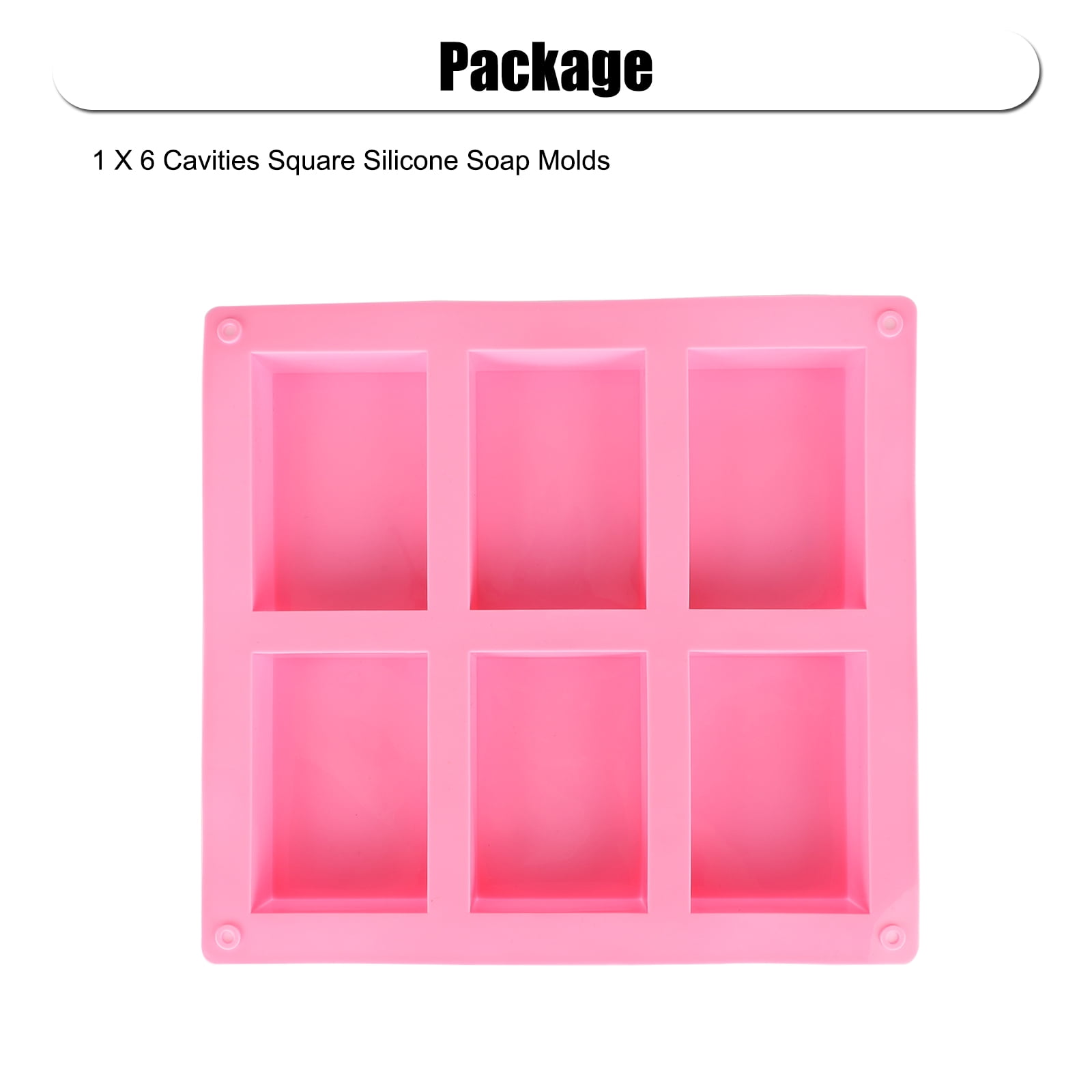 6-Cavity Rectangle Silicone Mold, 3 Packs Rectangle Molds for Making Soap  Bar, Resin, Chocolate, Soap Candles and Jelly-Brown – Richnessw