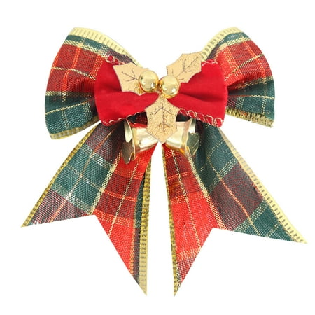 

Guoxxzi Christmas Decorations Clearance New Christmas Faux Hemps Small Bow Bells Christmas Tree Gift Boxes Christmas Decoration Bows