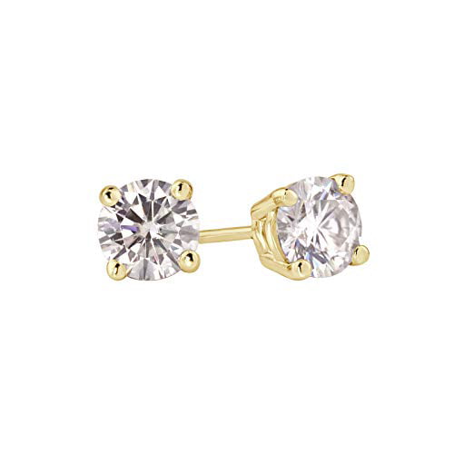 Details about   Total 1ct Round Cut Diamond Moissanite 18K White Gold Plated 925 Silver Earrings 