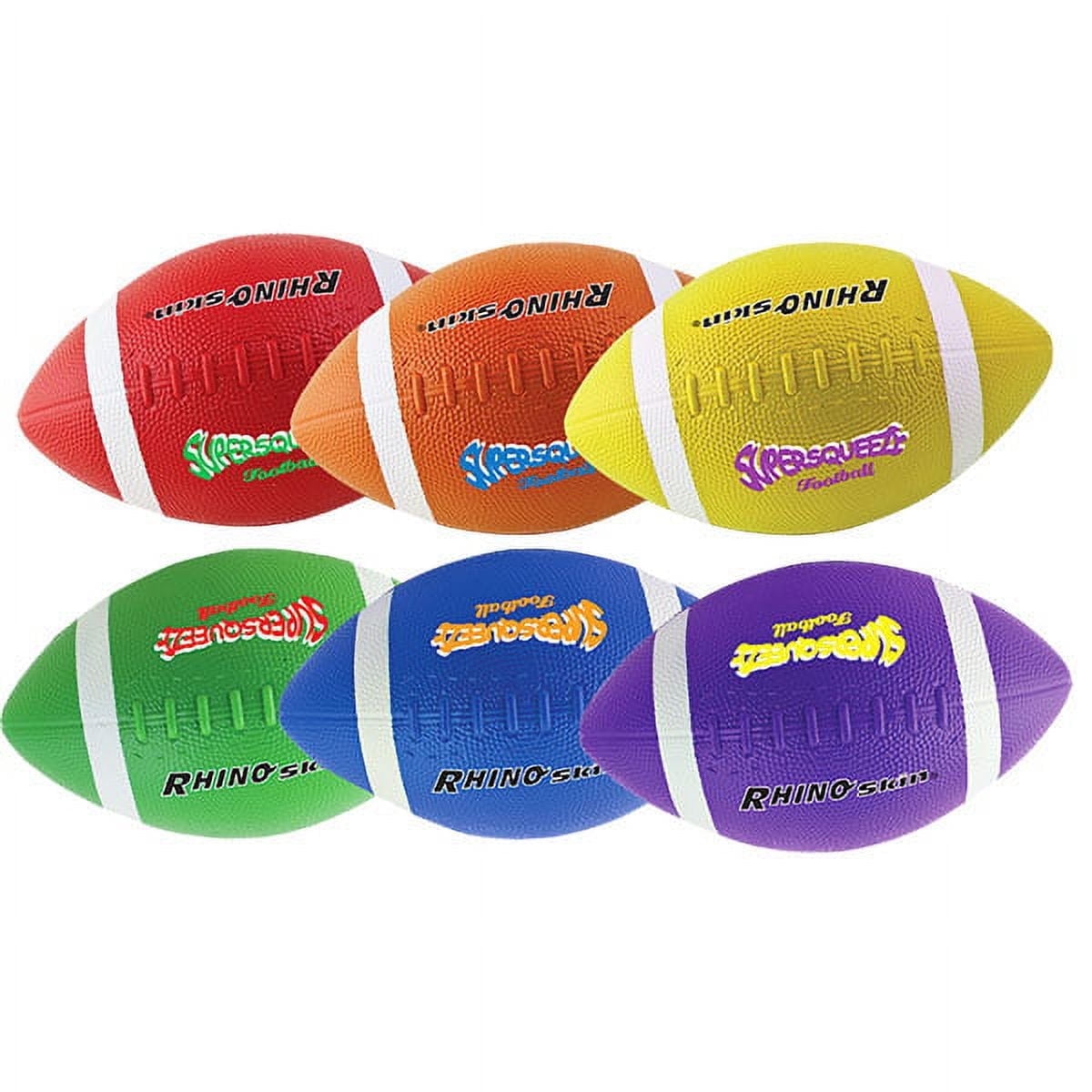 Champion Sports SQFSET Rhino Skin® Super Squeeze Football Set