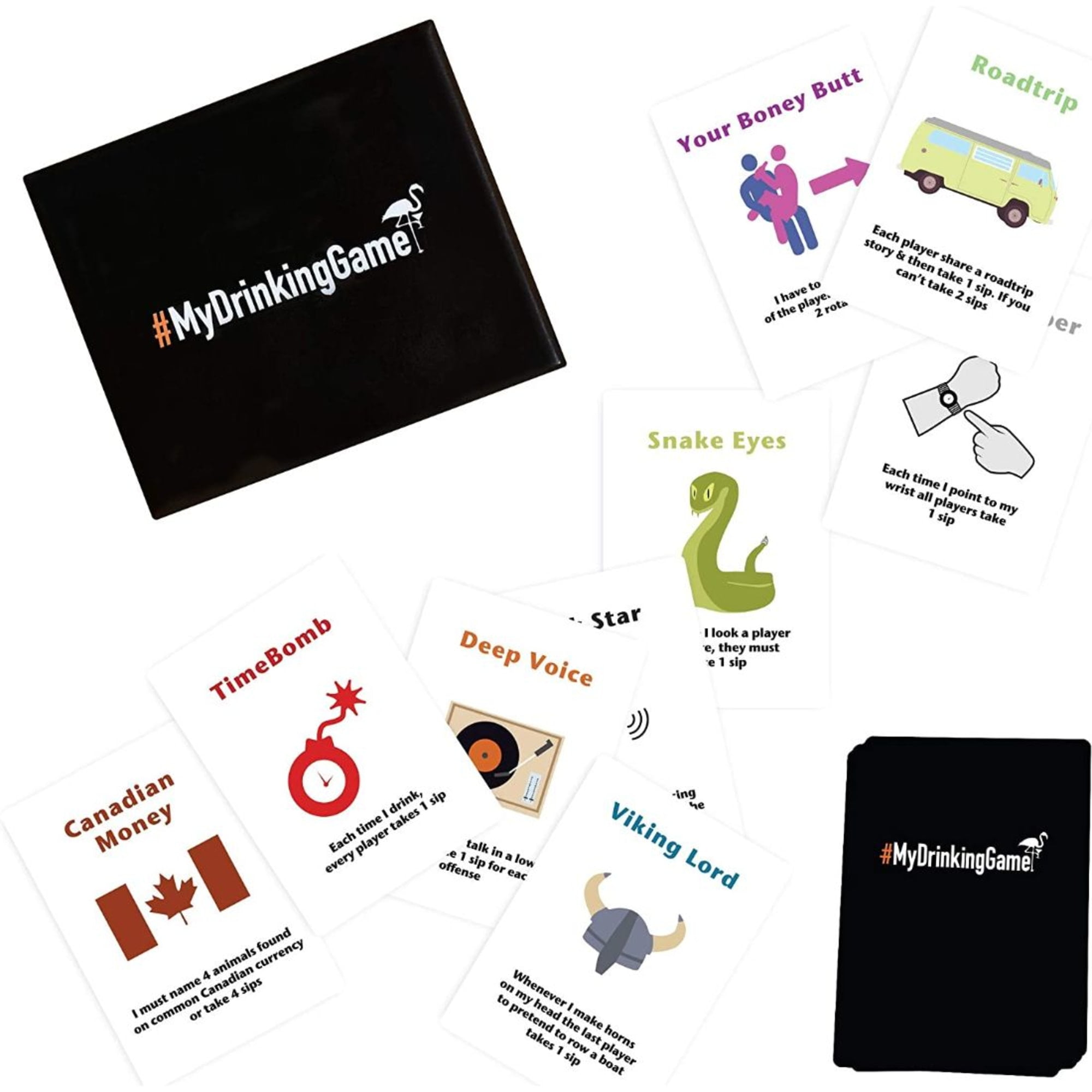 My Drinking Game - A Collection Of Drinking Games From All Around The World, Packed Into One! (#MyDrinkingGame) - Card Game - Party Night Fun!