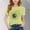 Green, variant on Toddler Girls Boys Versatile Short Sleeve T-Shirt Flower Graphic Print Tunic Tops Crewneck Casual Summer Shirt For 3-15Y