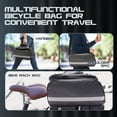 thumbnail image 5 of Bike Rear Rack Bag Bicycle Trunk Bag 20L Capacity Water Resistant Multifunctional Bicycle Pannier with Rain Cover Bike Saddle Bag for Grocery Shopping Commuter Cycling Trip Black, 5 of 7