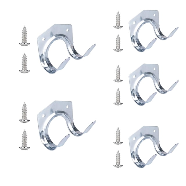 Ganchos Colgantes Metal Hugtrwg con Soporte Suspensión 5 Uds con Tornillo para Herramienta Garaje Jardín