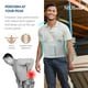 thumbnail image 4 of Cinturón de soporte lumbar ajustable NeoTech Care con tirantes, color gris, talla XL, 4 of 5
