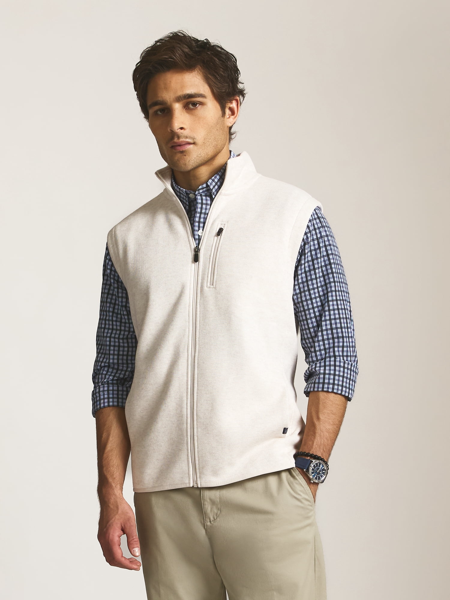 Chaps Men’s and Big Men’s Everyday Performance Norwell Sweater Fleece Vest, Sizes S–2XL