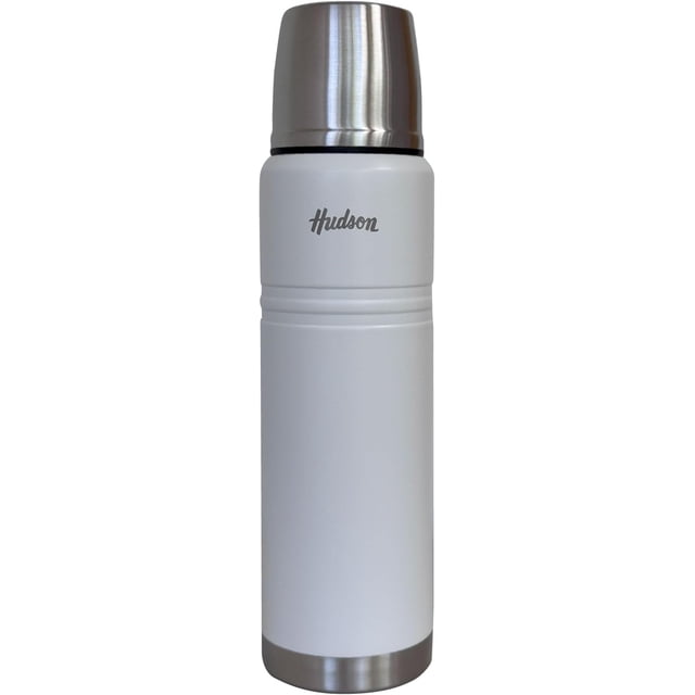 Termo Botella Térmica 1l Hudson Acero Inoxidable Doble Pared Blanco