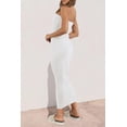 thumbnail image 4 of Vestido PRETTYGARDEN de Verano sin Mangas y Hombros Descubiertos Blanco M, 4 of 5