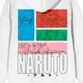 thumbnail image 4 of Naruto Classic Colorful Character Blocks Long Sleeve White Adult Hooded Sweatshirt-Large, 4 of 5