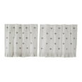 thumbnail image 3 of VHC Brands Embroidered Bee, Farmhouse Café Tier Curtain, Ruffled, Creme Yellow Grey, 24x36, Set of 2, 3 of 7