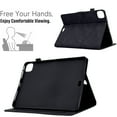 thumbnail image 5 of ELEHOLD For iPad mini 1 2 3 4 5 Diamond Embossing Leather Folio Folding Full Body Protective Case Kickstand Shockproof Cover, Auto Sleep&Wake, with Credit Card Slot, Black, 5 of 10