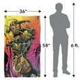 thumbnail image 5 of TMNT Blanket, 36"x58" TMNT Gradient Group Splash Silky Touch Super Soft Throw Blanket, 5 of 6