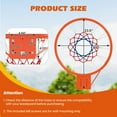thumbnail image 4 of Topbuy 18" Standard Basketball Rim Replacement for Most Backboards Shock-absorbing Springs & Weather-resistant Net Orange, 4 of 9