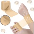 thumbnail image 4 of 3 Piezas de Cinta Atlética Preenvoltura para Cabello Cinta de Envoltura de Espuma Cinta Deportiva Preenvoltura Deportiva para Cabello Tobillo Muñecas Rodillas Deportes (Beige), 4 of 5