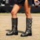thumbnail image 3 of Botas DREAM PAIRS Altas con Punta Cuadrada y Hebilla Plateada, 3 of 9