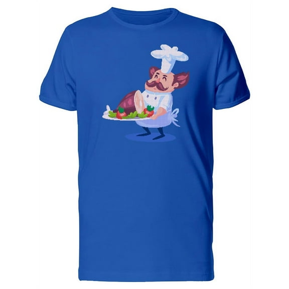 Cartoon Cook With A Mustache Tee Men's -Image by Shutterstock