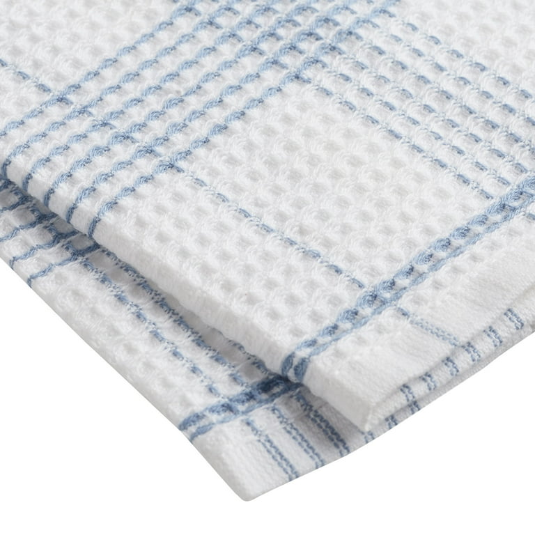 Hand Woven Hache Dish Towel with Dish Cloth Blue Fair Trade