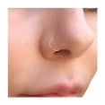 thumbnail image 4 of 6 Pcs Clear Nose Rings, 18G Bioflex Septum Rings, Clear Piercing Retainers for Surgery, 10/12/14mm, Body Piercing Jewelry for Women Girls Men, Lip Cartilage Tragus Earring Retainer, 4 of 4