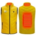 thumbnail image 2 of Odeerbi Teen Boys Girls Lightweight Heated Vest Winter Thermal Sleeveless Heated Jackets Plus Size USB Intelligent Constant Temperature Kids Windproof Heated Coat Teen Clothes Yellow, 2 of 9