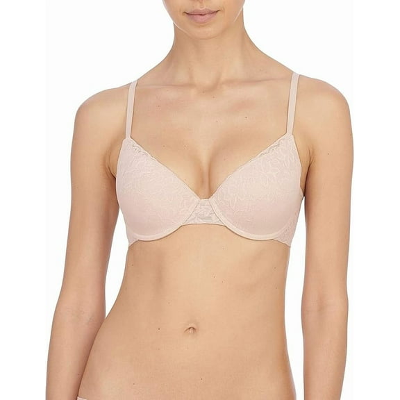 Natori Women Sheer Glamour Full Fit Contour Underwire Bra (Light Mocha, 36DDD)
