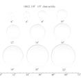 thumbnail image 2 of FixtureDisplays® Lot de 1 Disque Rond Rond en Plexiglas Acrylique Clair de 16 Pouces, Lucite, 3/16 Pouces d'Épaisseur 18822-16"-3/16", 2 of 2