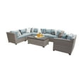 thumbnail image 2 of TK Classics Florence 8 Piece Outdoor Wicker Patio Furniture Set 08d, 2 of 2