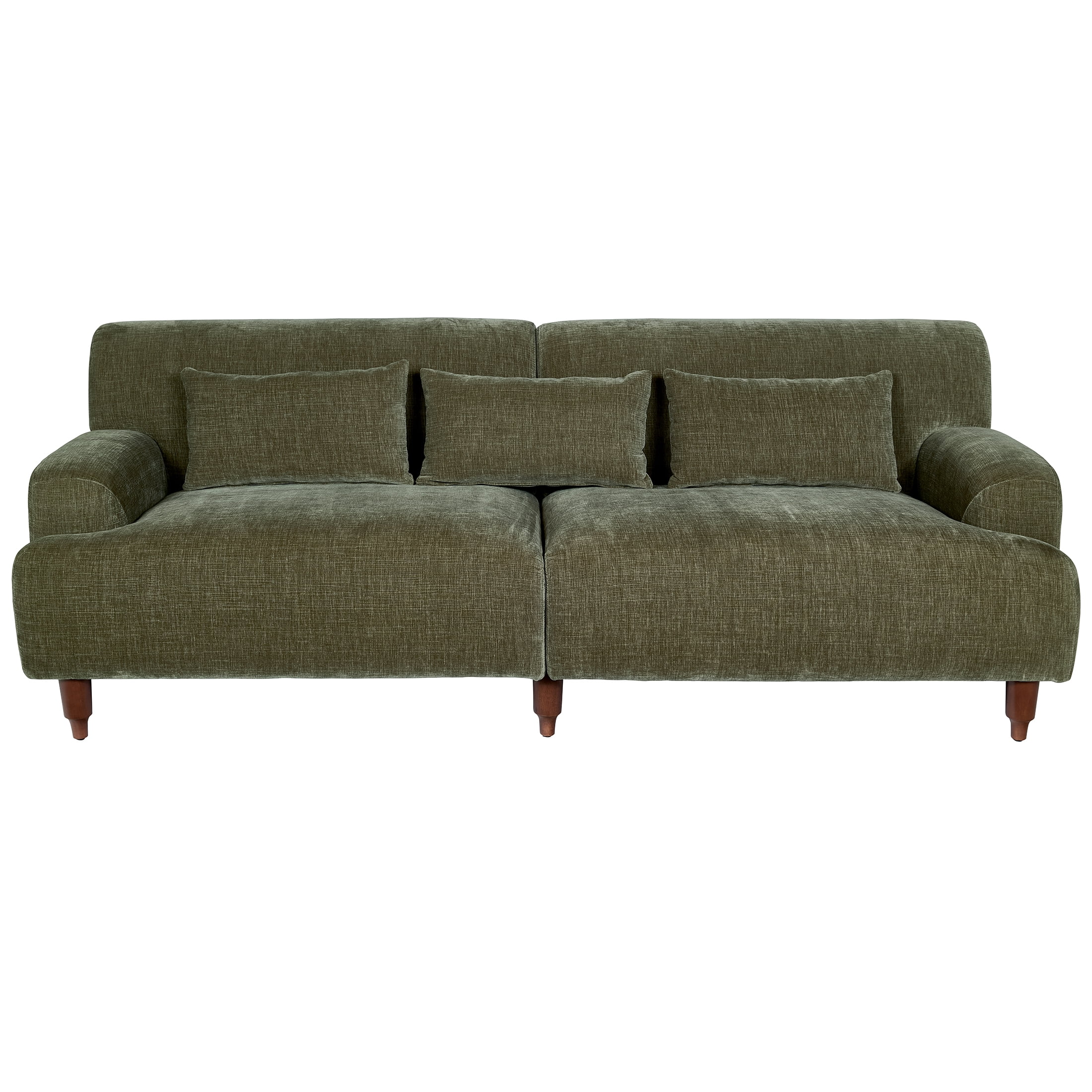 Better Homes & Gardens Ambrose Sofa, Forest Green velvet