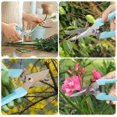 thumbnail image 5 of 2PCS Pruning Shears, Pruning Scissors Gardening Tools, Pruners For Flower, Bushes, Rose And Fruit Tree, Use For Florist, Yard And Orchard the Plant Clippers, Sharp White Steel Anvil Snips(Light Blue), 5 of 8