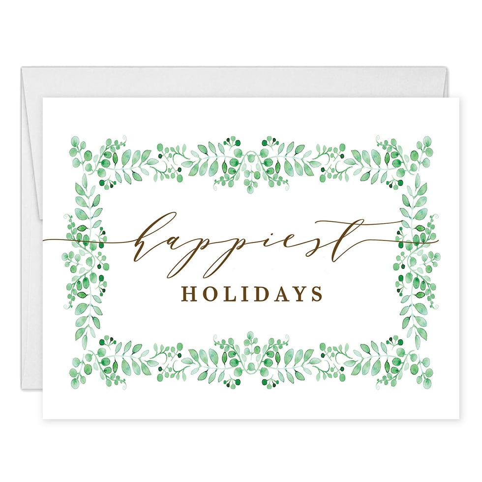 5.5x4.25 12 Pack Christmas Gnomes Blank Note Cards Holiday Greeting Cards with Envelopes 4 Unique Designs